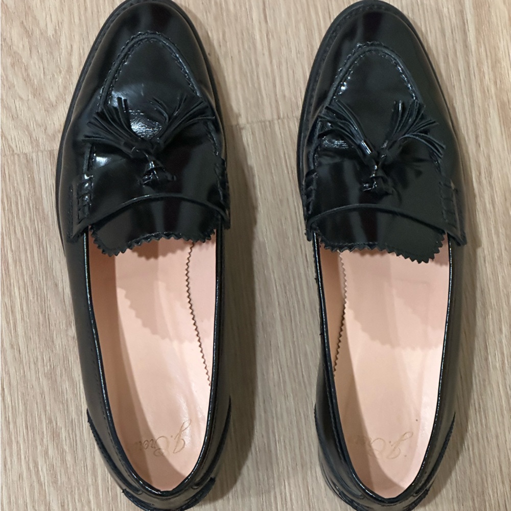 J.Crew Patent Leather Loafers with Tassel